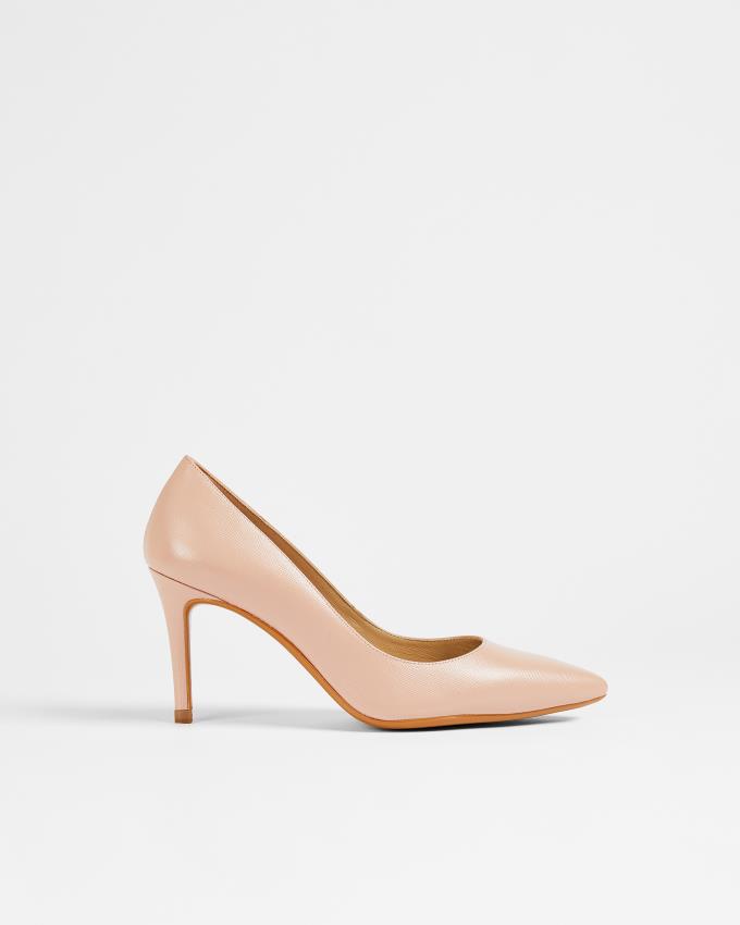 Chaussures à Talons Ted Baker Leather Court Rose Femme | JYP-62464206